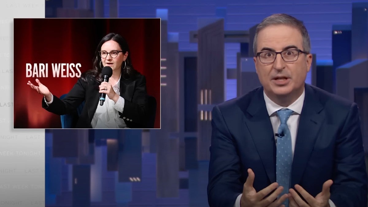 John Oliver Shreds Bari Weiss' Track Record After CBS News Appointment