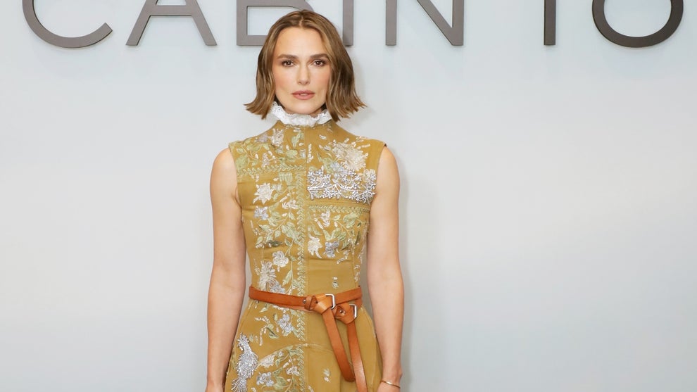 Keira Knightley attends the premiere of "The Woman In Cabin 10" at BAFTA Piccadilly on September 25, 2025 in London, England