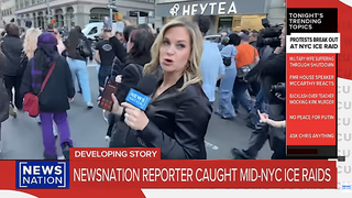 NewsNation Reporter Caught Up in ‘Incredibly Volatile’ ICE-Raid Clash in NYC | Video
