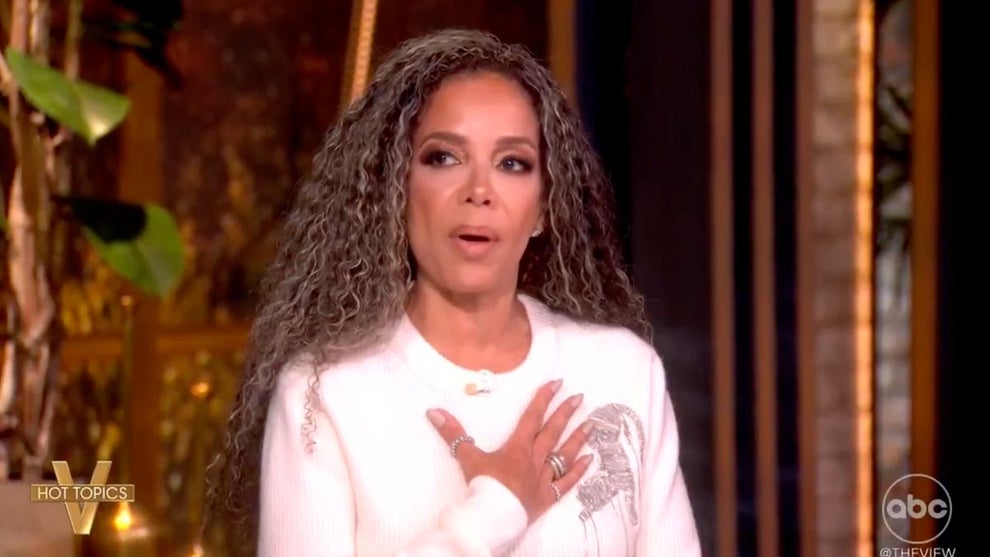 Sunny Hostin on "The View" (ABC/X Screenshot)
