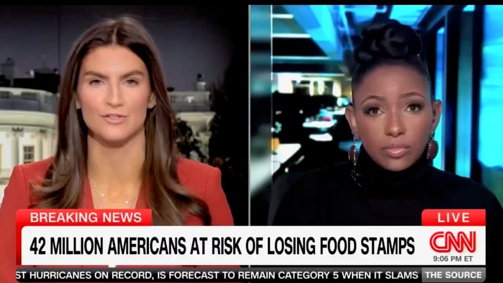 Kaitlan Collins, Jasmine Crockett on CNN (CNN/X Screenshot)
