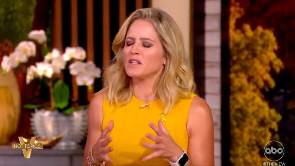 Sara Haines on "The View" (Credit: ABC)