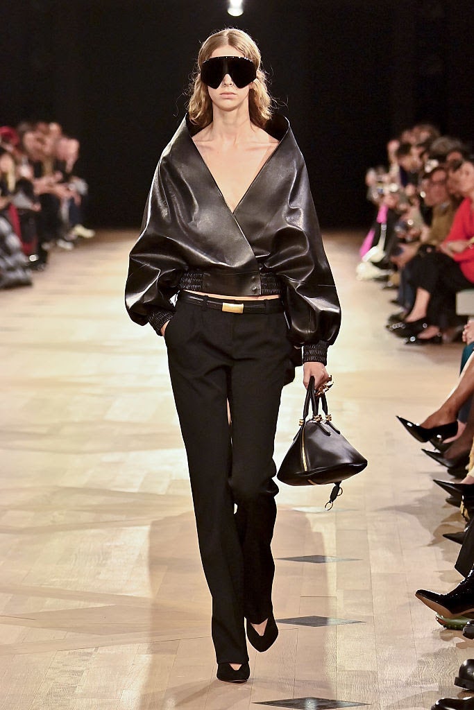 A look from the Balenciaga Ready to Wear Spring/Summer 2026 fashion show by Pierpaolo Piccioli. Source: Getty