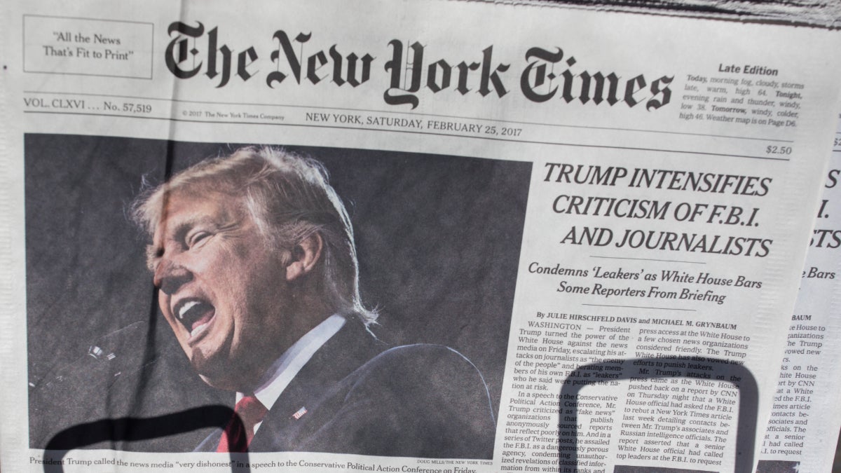 New York Times Blasts Trump’s ‘False and Inflammatory’ Claim That Reporting on His Health Could Be Libelous