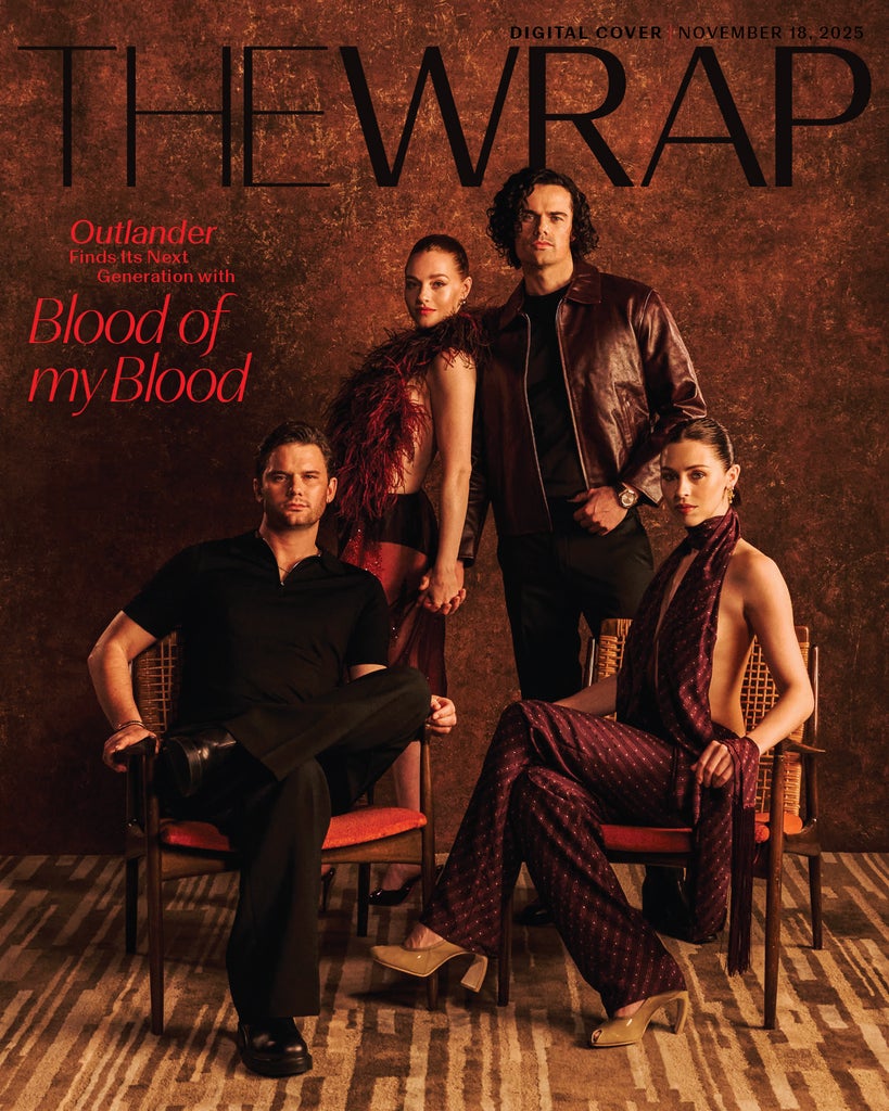 Jeremy Irvine, Harriet Slater, Jamie Roy, and Hermione Corfield in Outlander: Blood of My Blood