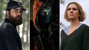 Left to right: “Death by Lightning” (Larry Horricks/Netflix), “Frankenstein” (Ken Woroner/Netflix) and “Pluribus” (Apple TV)