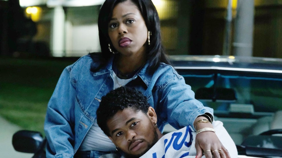 Gail Bean as Wanda, Isaiah John as Leon Simmons (Credit: Ray Mickshaw/FX)