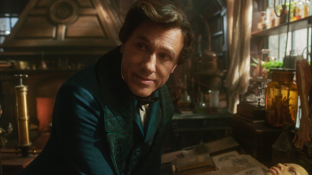 Christoph Waltz as Henrich Harlander in "Frankenstein" (Netflix)