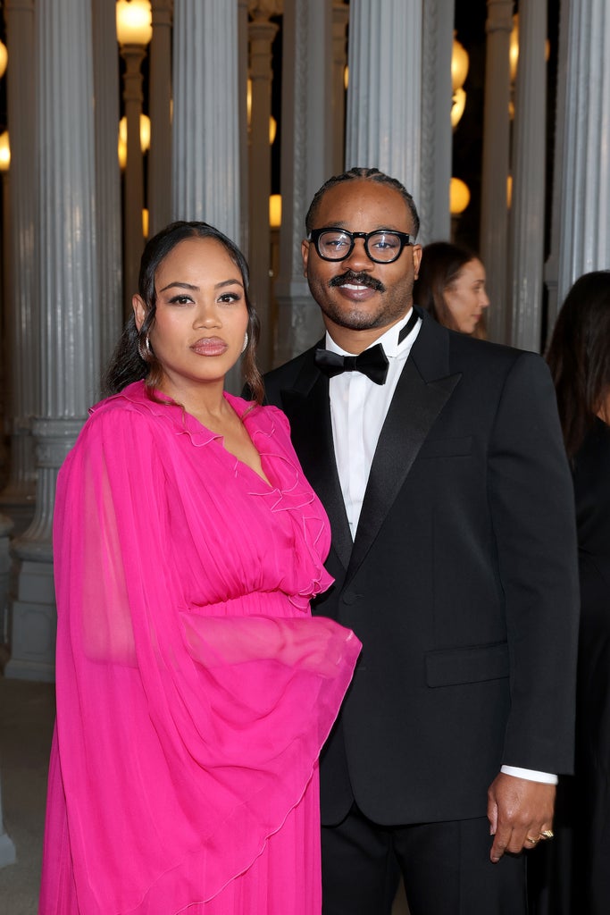 Zinzi Coogler and Honoree Ryan Coogler, both wearing Gucci (Photo by Amy Sussman/Getty Images for LACMA)