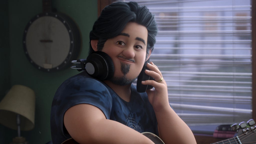 Dad (Simu Liu) in "In Your Dreams" (Netflix)