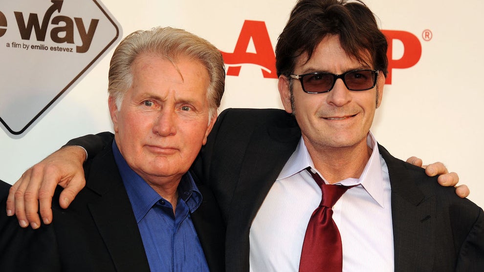 Martin Sheen and Charlie Sheen attend AARP's Movies for Grown Ups Film Festival in 2011. (Mark Sullivan/WireImage)