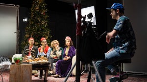 Nael Nacer, Raffi Barsoumian, Andrea Martin, Susan Pourfar and Will Brill in "Meet the Cartozians" (Julieta Cervantes)