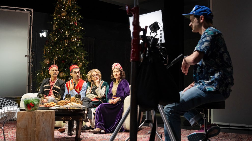 Nael Nacer, Raffi Barsoumian, Andrea Martin, Susan Pourfar and Will Brill in "Meet the Cartozians" (Julieta Cervantes)