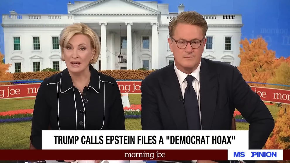 Mika Brzezinski and Joe Scarborough host the Nov. 19, 2025 edition of "Morning Joe" (MS NOW)