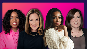 (Left to Right) Kathryn Busby, Alison Hoffman, Patina Miller and Toni Graphia
