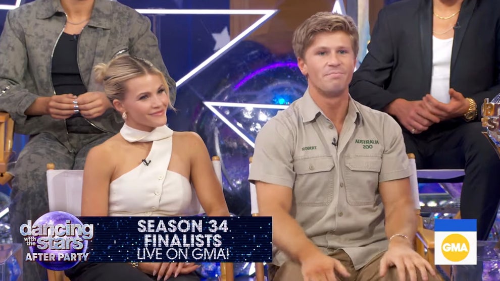 Witney Carson and Robert Irwin on the Nov. 26, 2025 edition of "Dancing with the Stars" (Credit: ABC)