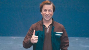 Skyler Gisondo on the set of "Superman" (Credit: James Gunn/DC Studios)