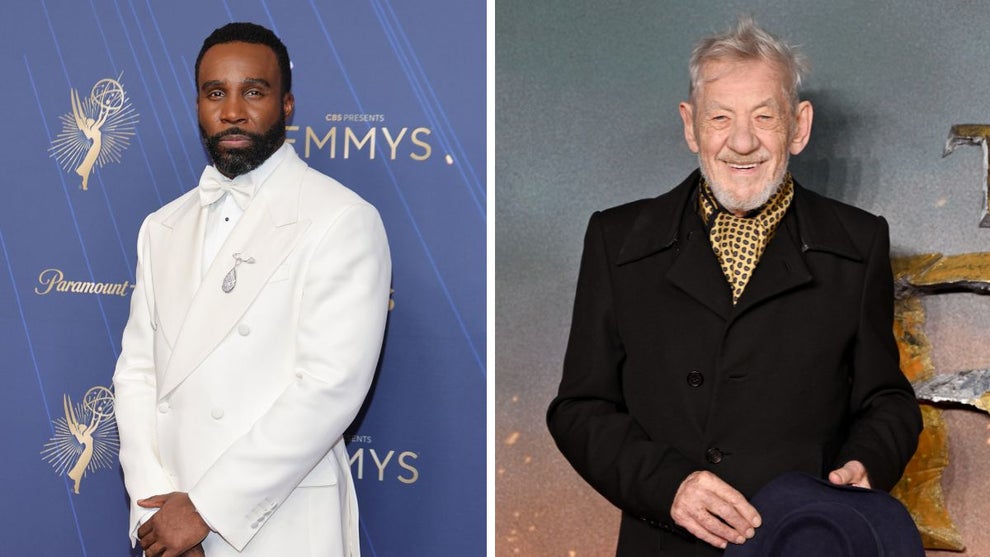 Tramell Tillman (Credit: Maya Dehlin Spach/WireImage) and Sir Ian McKellen (Credit: Jeff Spicer/Getty Images for Warner Bros Pictures)