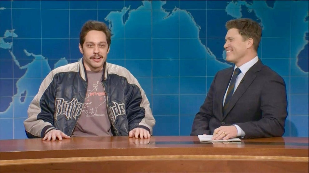 Pete Davidson and Colin Jost on the Nov. 8, 2025 edition of "Saturday Night Live" (NBC)