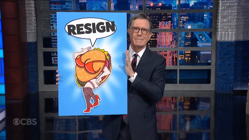 Stephen Colbert hosting the Nov. 11, 2025 edition of "The Late Show" (CBS)