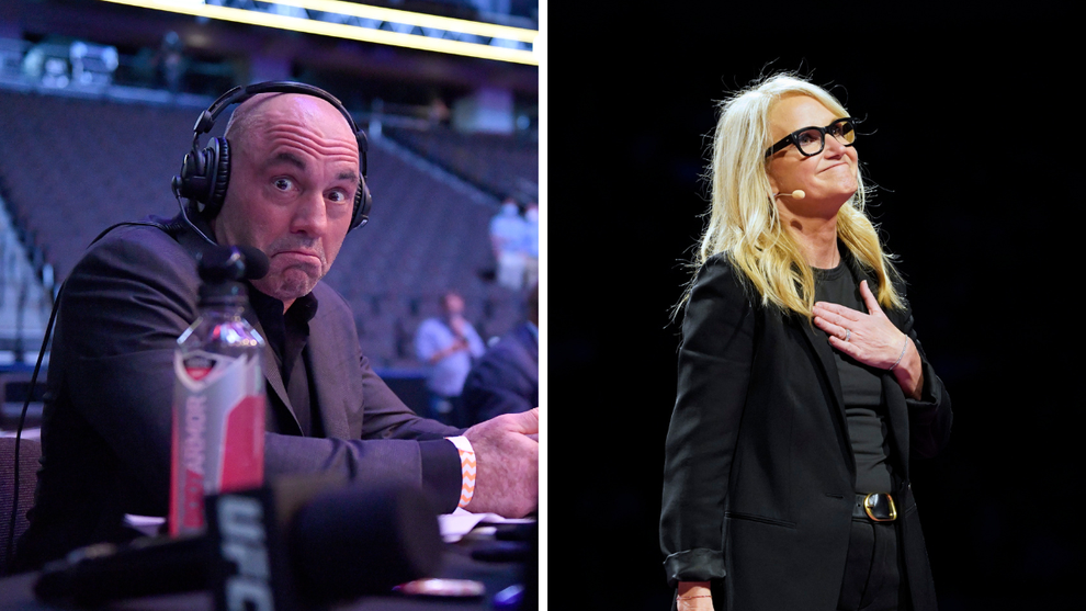 Joe Rogan and Mel Robbins top the Apple podcasts 2025 charts (Credit: Getty Images)