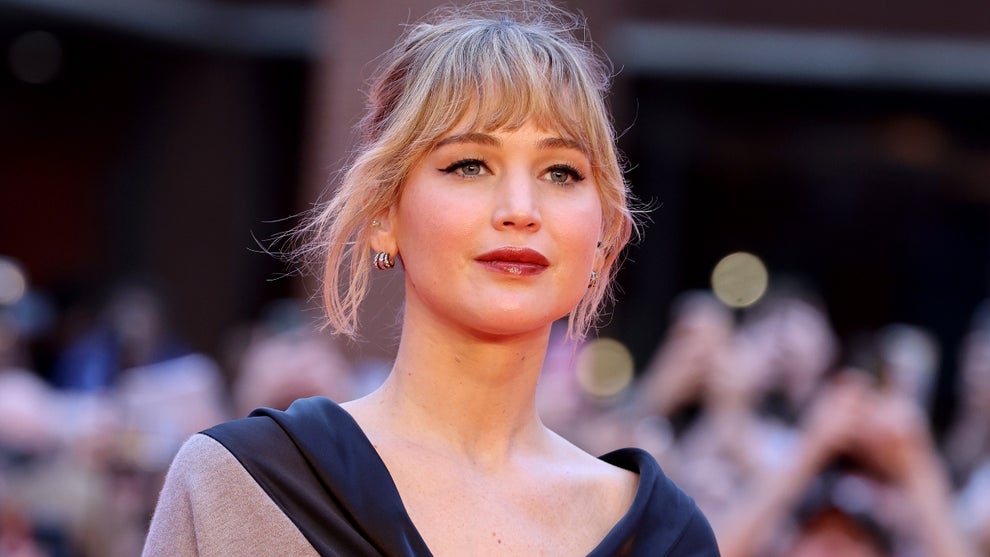 Jennifer Lawrence attends the "Die My Love" red carpet during the 20th Rome Film Festival at Auditorium Parco Della Musica on October 20, 2025 in Rome, Italy
