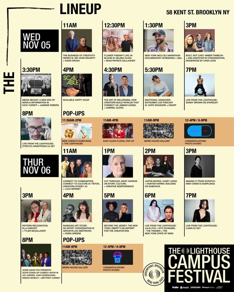 The Lighthouse Brooklyn schedule