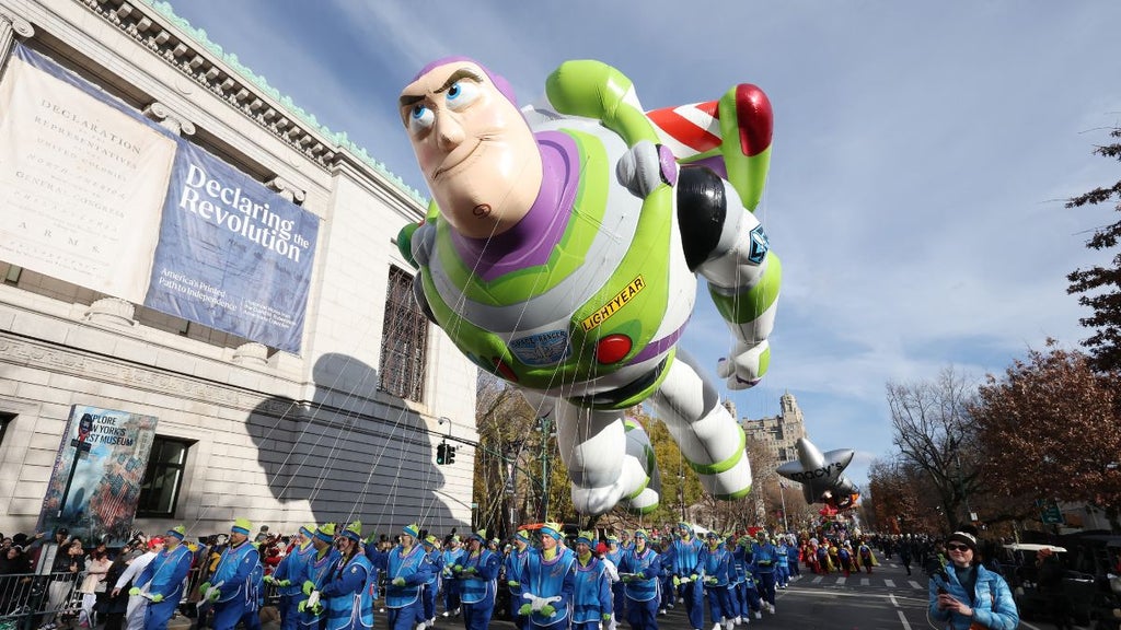 Buzz Lightyear from "Toy Story" at Macy's Thanksgiving Day Parade 2025 (Getty Images)