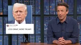 Seth Meyers Drags Trump’s Call for ‘Less Crime, More Trump’: ‘How Could There Be More Trump?’ | Video
