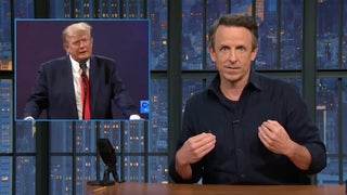 Seth Meyers Hits Back at Trump After Truth Social Rant, Calls Out How Often He Actually Watches the Show | Video