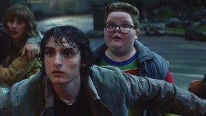 Finn Wolfhard and Jake Connelly in "Stranger Things" Season 5