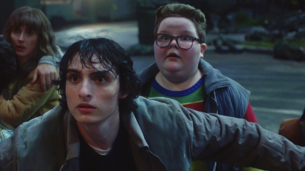 Finn Wolfhard and Jake Connelly in "Stranger Things" Season 5