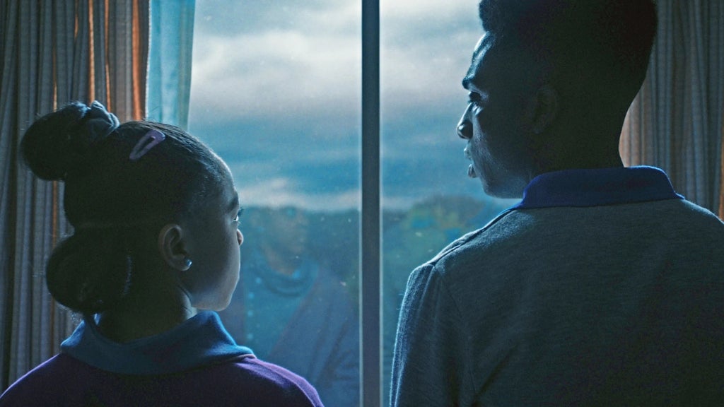 Priah Ferguson and Caleb McLaughlin in Stranger Things Season 4