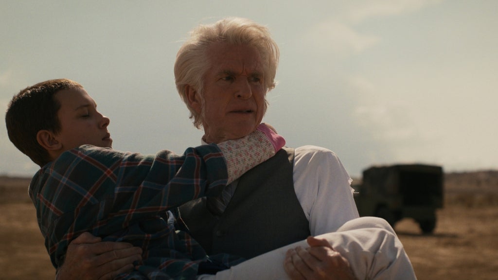 Millie Bobby Brown and Matthew Modine in "Stranger Things" Season 4