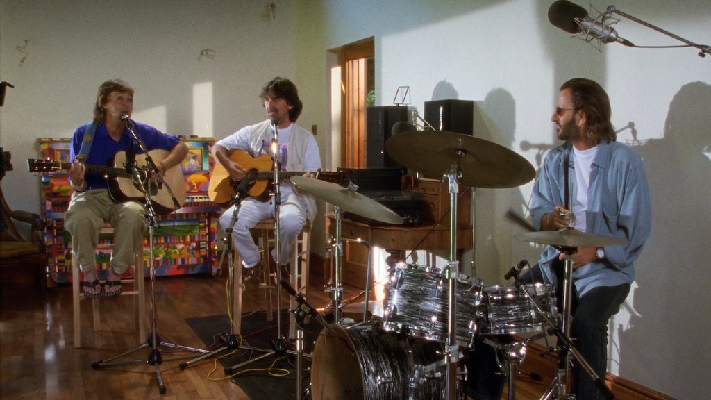 the-beatles-anthology-paul-george-ringo-rehearsal-disney