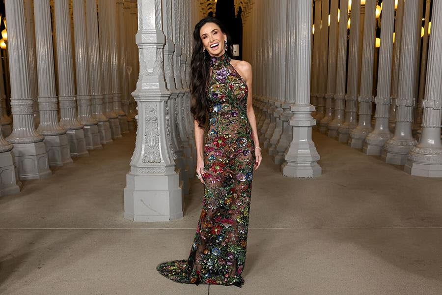 Demi Moore at the 2025 LACMA Art+Film Gala. Source: Getty