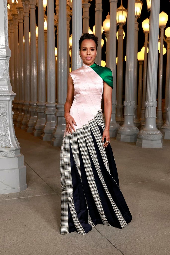 Kerry Washington wears Thom Browne to the 2025 LACMA Art+Film Gala. Source: Getty