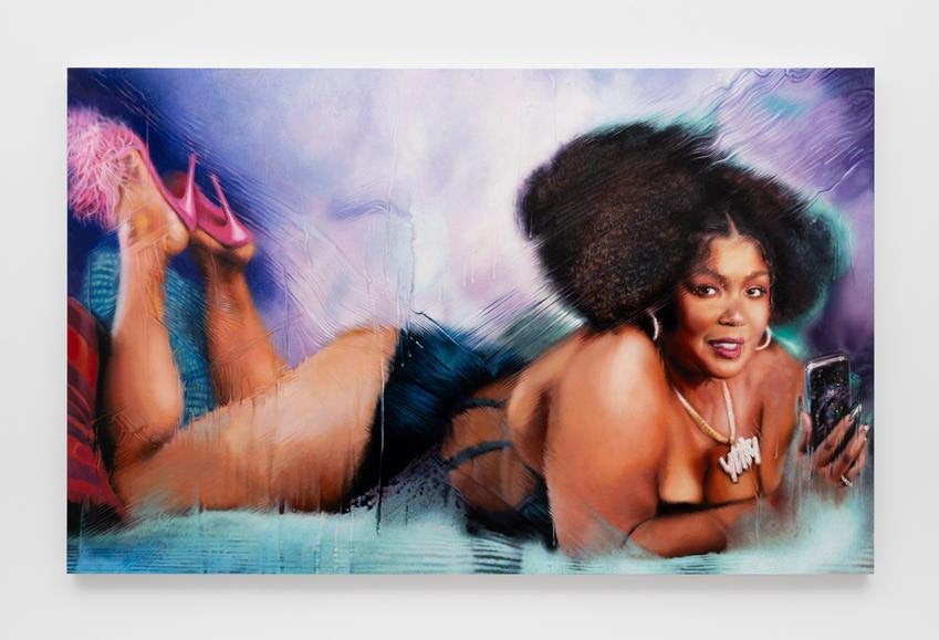 Marilyn Minter: "Lizzo Odalisque," 2023–2025. Source: Courtesy of the artist and Regen Projects.