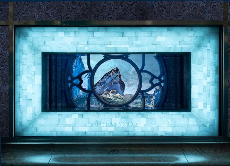 One of five Frankenstein window displays that were on view at the Tiffany Landmark Fifth Avenue store in New York City. Source: Tiffany & Co.