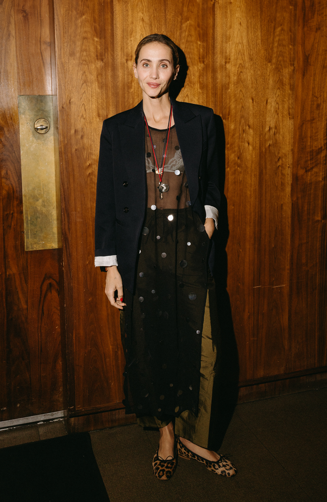 Laurel Pantin wearing a Chan Luu tunic and necklace at the Chan Luu Friendsgiving Dinner in L.A. Source: Chan Luu