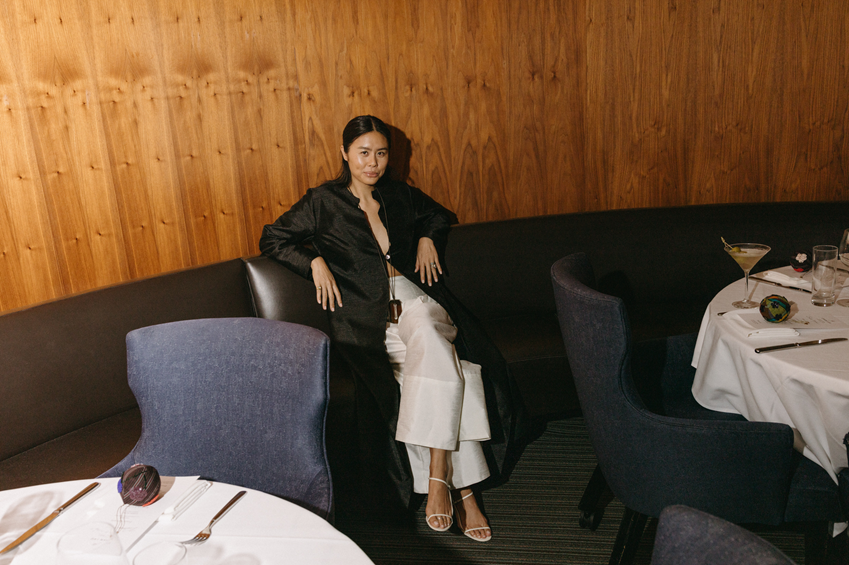 Designer Tessa Tran at the Chan Luu Friendsgiving Dinner in L.A. Source: Chan Luu
