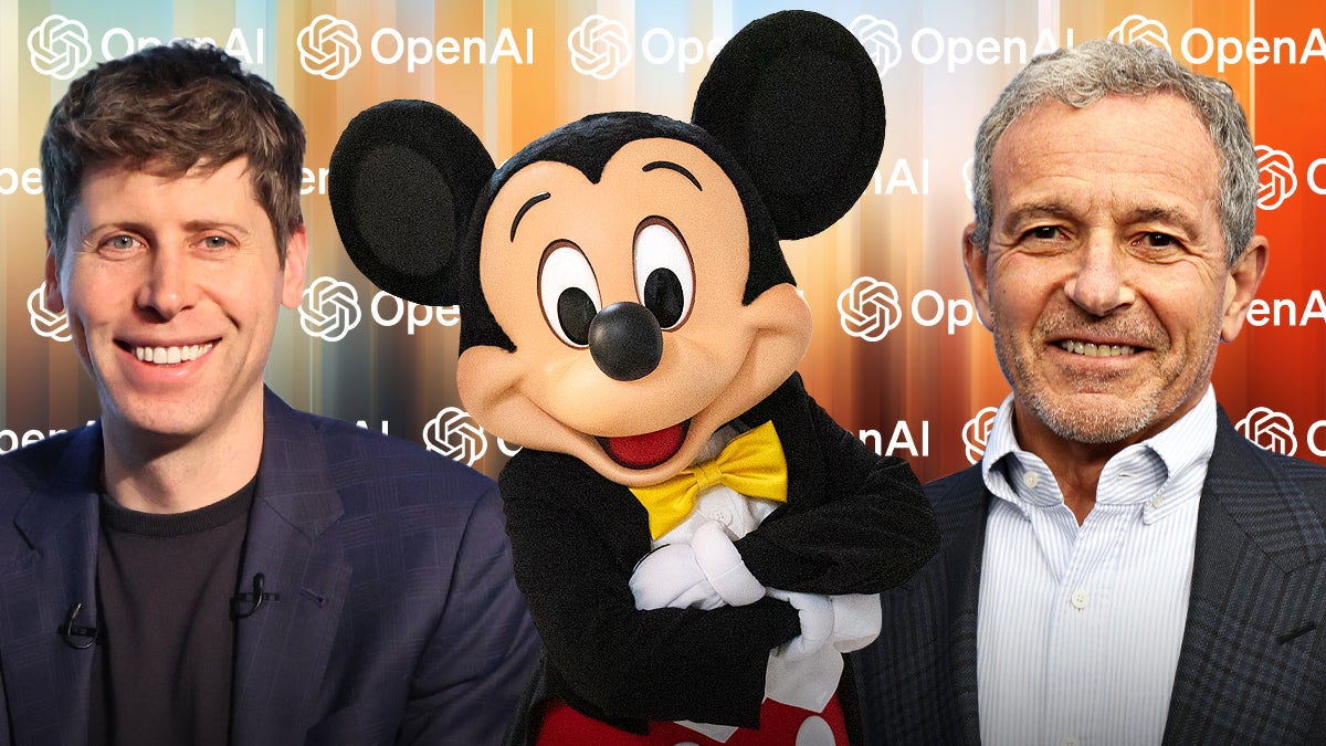 OpenAI CEO Sam Altman and Disney CEO Bob Iger (Getty Images/Chris Smith for TheWrap)