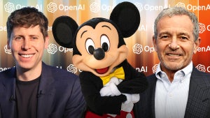 OpenAI CEO Sam Altman and Disney CEO Bob Iger (Getty Images/Chris Smith for TheWrap)