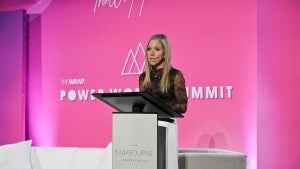 Amanda Zurawski gives the Keynote Address at TheWrap's 2025 Power Women Summit, presented by STARZ #TakeTheLead.