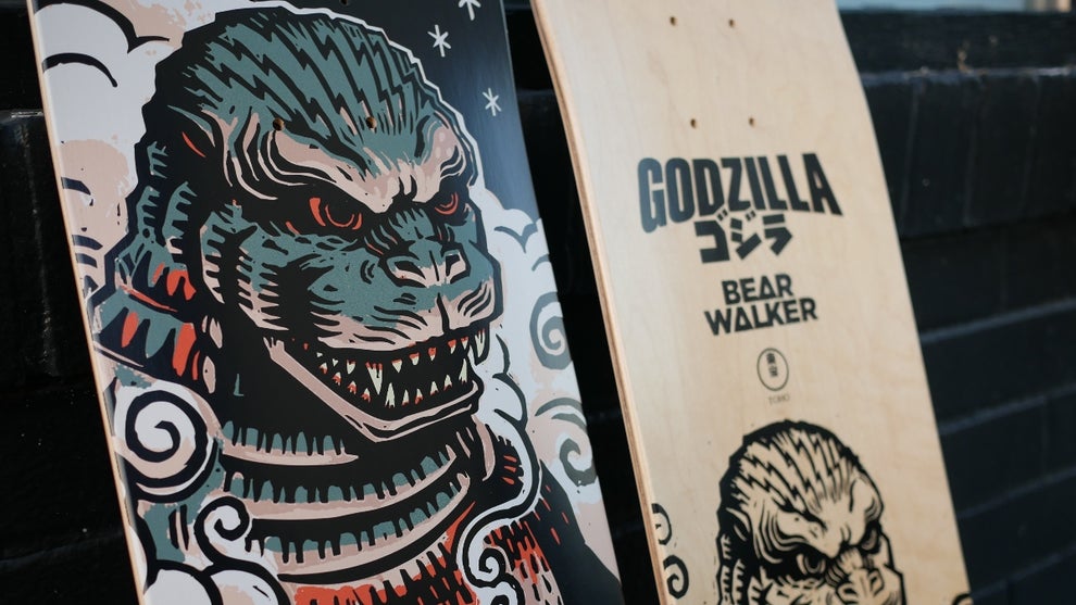 Godzilla Skateboard (Credit: Bear Walker/Toho)