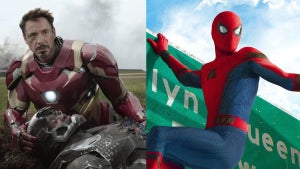 Robert Downey Jr. and Don Cheadle from "Captain America: Civil War"; Spider-Man from "Spider-Man: Homecoming"