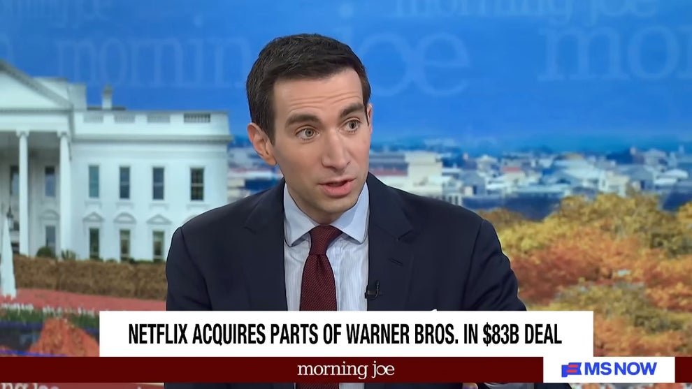 "Squawk Box" co-anchor Andrew Ross Sorkin on the Dec. 5, 2025 edition of "Morning Joe" (Credit: MS NOW)