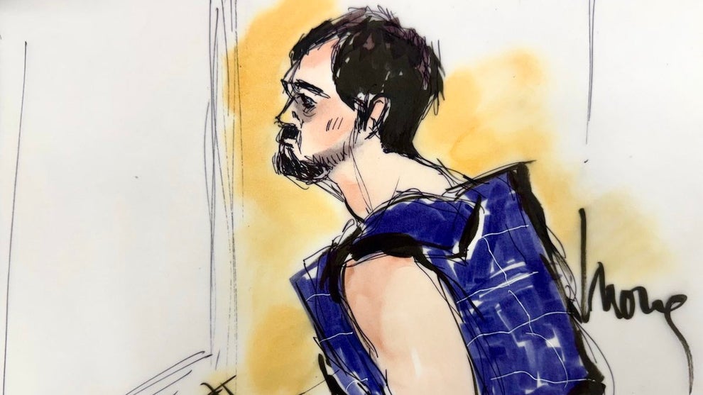 Nick Reiner appears in court on Dec. 17, 2025. (Illustration by Mona Shafer Edwards)