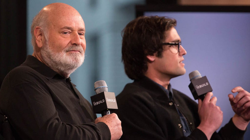 Rob Reiner and Nick Reiner discuss "Being Charlie" at AOL Studios In New York City on May 4, 2016. (Credit: Adela Loconte/WireImage)