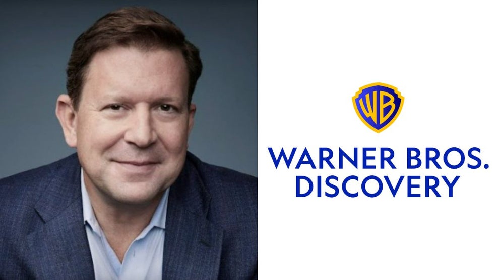 David Leavy (Credit: David Leavy/CNN/LinkedIn) and WBD Logo (WBD)